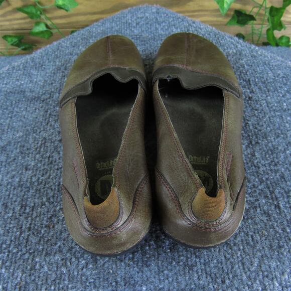 Merrell Women's Apure Olive Flat Brown‎ Leather Sz 6.5 Medium Gently Used 2025 - Picture 4 of 6